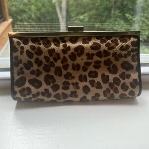 Express Leopard Print Clutch